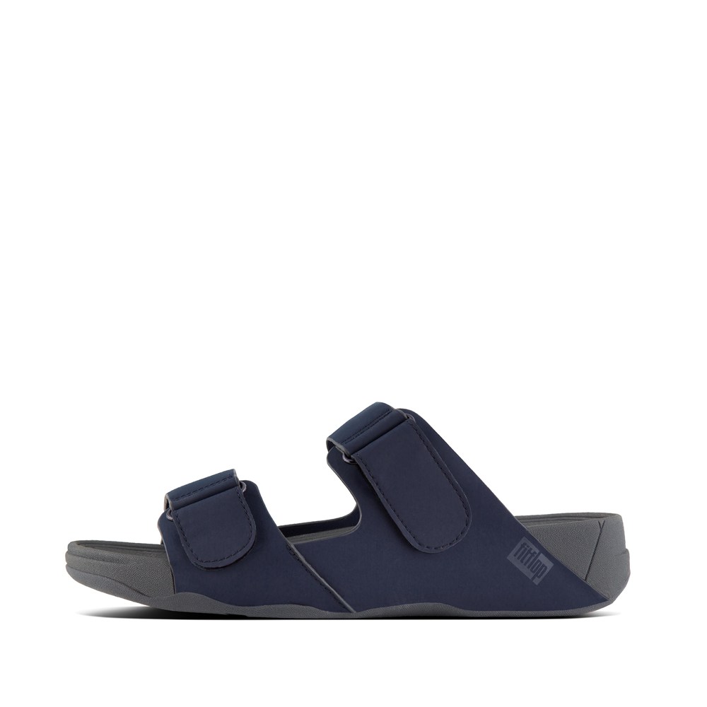 Fitflop Mens Slides - Gogh Neoprene Adjustable - Navy - 701-VJRXFU